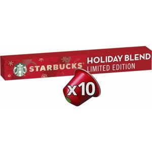 Kávékapszula STARBUCKS® Holiday Blend by NESPRESSO® limitált kiadás, kávé kapszula, 10 kapszula/csomagolásában