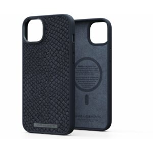 Telefon tok Njord iPhone 14 Max Salmon Leather Magsafe Case Black