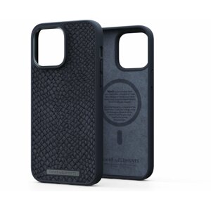 Telefon tok Njord iPhone 14 Pro Max Salmon Leather Magsafe Case Black