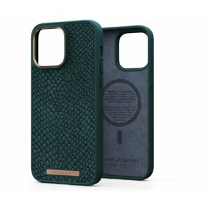 Telefon tok Njord iPhone 14 Pro Max Salmon Leather Magsafe Case Green