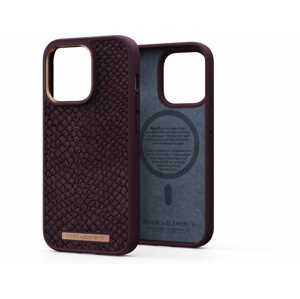 Telefon tok Njord iPhone 14 Pro Salmon Leather Magsafe Case Rust