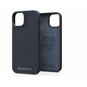 Telefon tok Njord iPhone 14 Genuine Leather Case Black