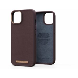 Telefon tok Njord iPhone 14 Max Genuine Leather Case Cognac