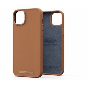 Telefon tok Njord iPhone 14 Plus Genuine Leather Case Cognac