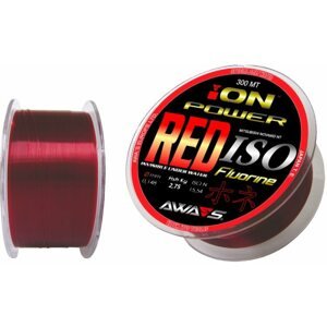 Horgászzsinór AWA-S Ion Power Red ISO Fluorine 300 m