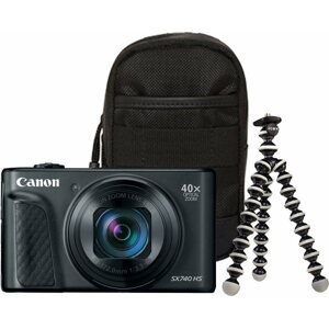 Digitális fényképezőgép Canon PowerShot SX740 HS fekete Travel kit
