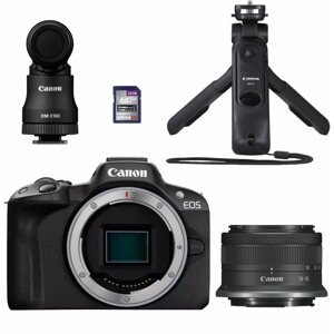 Digitální fotoaparát Canon EOS R50 černá + RF-S 18-45mm f/4.5-6.3 IS STM CREATOR KIT