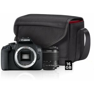 Digitális fényképezőgép Canon EOS 2000D + EF-S 18-55 mm f/3,5-5,6 DC III Value Up Kit
