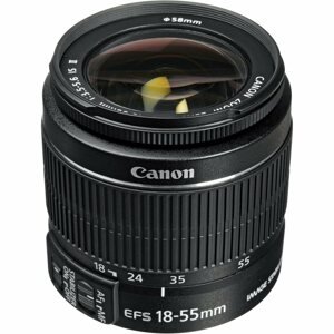 Objektív Canon EF-S 18-55mm F3.5 - 5.6 IS II Zoom fekete