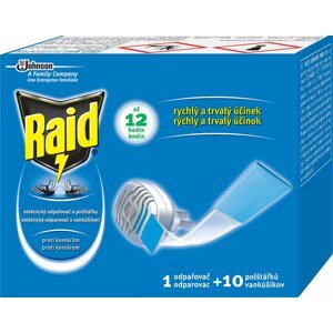 Rovarriasztó Raid elektromos szúnyogriasztó 1 + 10 db