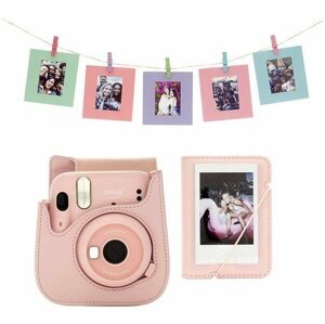 Fényképezőgép tok Fujifilm Instax Mini 11 accessory kit blush-pink