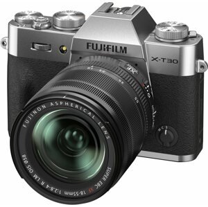 Digitális fényképezőgép Fujifilm X-T30 II ezüst + XF 18-55 mm