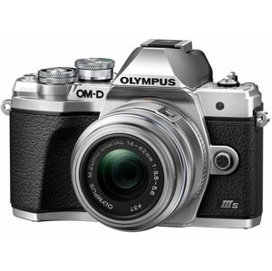 Digitális fényképezőgép Olympus OM-D E-M10 Mark III S + 14–42 mm f/3.5–5.6 II R ezüst