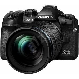 Digitális fényképezőgép Olympus OM-D E-M1 Mark III fekete + ED 12-40 mm f/2.8 PRO fekete
