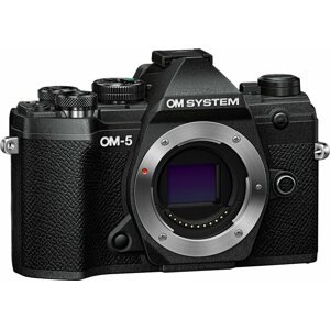 Digitális fényképezőgép OM SYSTEM OM-5 váz fekete