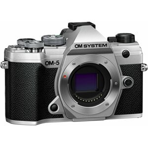 Digitális fényképezőgép OM SYSTEM OM-5 váz ezüst