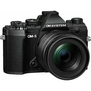 Digitális fényképezőgép OM SYSTEM OM-5 + ED 12-45mm f/4 PRO fekete