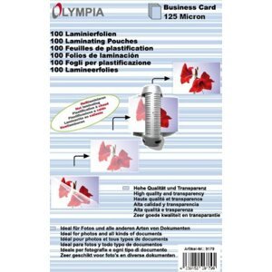 Lamináló fólia Olympia névjegykártyákra / 250 fényes - csomag 100 db