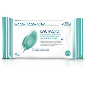 Nedves törlőkendő LACTACYD Wipes Antibacterial 15 darab