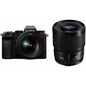 Digitális fényképezőgép Panasonic Lumix DC-S5 + Lumix S 20-60 mm f/3,5-5,6 Macro O.I.S. + Lumix S 50 mm f/1,8