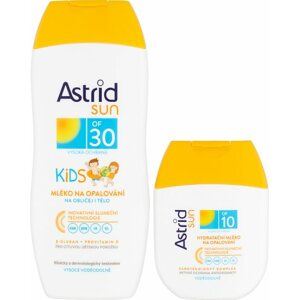 Kozmetikai szett ASTRID SUN naptej gyerekeknek OF 30 200 ml + Hidratáló naptej OF 10 80 ml 