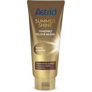 Önbarnítós testápoló ASTRID Summer Shine színezett testápoló sötét bőrre 200 ml