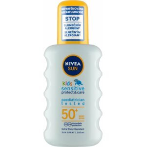 Napozó spray NIVEA SUN Kid´s Sensitive Spray SPF50+  200 ml