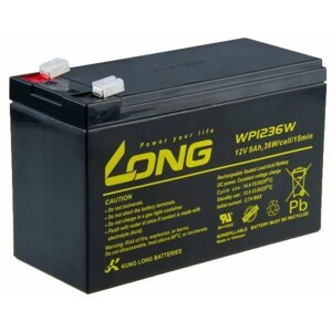 Tölthető elem Long 12V 9Ah ólom-savas akkumulátor HighRate F2 (WP1236W)