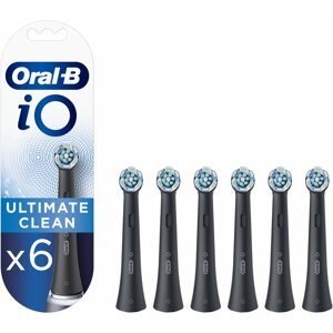 Pótfej elektromos fogkeféhez Oral-B iO Ultimate Clean fekete elektromos fogkefe pótfej, 6 db