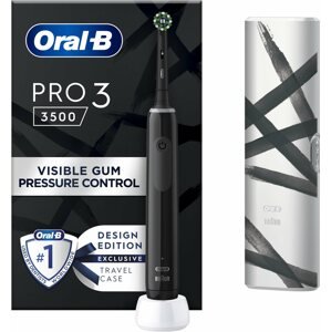 Elektromos fogkefe Oral-B Pro 3 3500 Fekete elektromos fogkefe