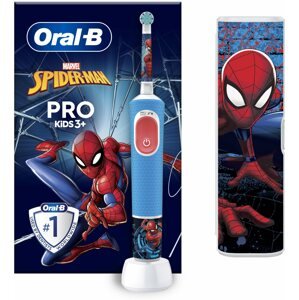 Elektromos fogkefe Oral-B Pro Kids Pókember, Braun dizájn, tokkal