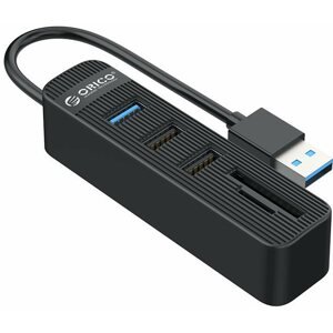 USB Hub ORICO TWU32-3AST + SD 15 cm, fekete