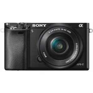 Digitális fényképezőgép Sony Alpha A6000 fekete + E PZ 16–50 mm f/3,5–5,6 OSS + E 55–210 mm f/4,5–6,3 OSS