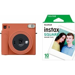 Instant fényképezőgép Fujifilm Instax Square SQ1 narancs + 10x fotópapír