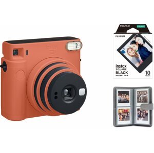Instant fényképezőgép FujiFilm Instax SQ1 narancssárga Big bundle