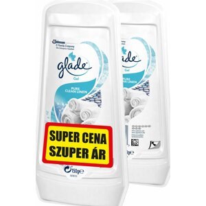 Légfrissítő GLADE Gel Pure Clean Linen Duopack 2× 150 g