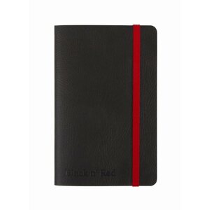 Jegyzetfüzet OXFORD Black n' Red Journal A6, vonalas, rugalmas borító - 72 lap