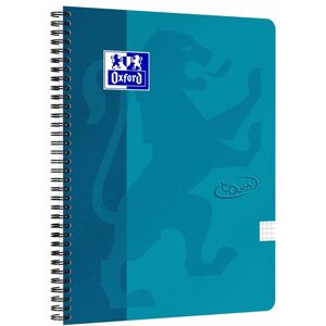 Jegyzetfüzet OXFORD Nordic Touch A4+, kockás, kék - 70 lap