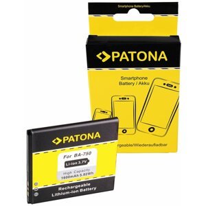 Mobiltelefon akkumulátor PATONA akku Sony Ericsson BA750-hez 1600mAh 3,7V Li-Ion