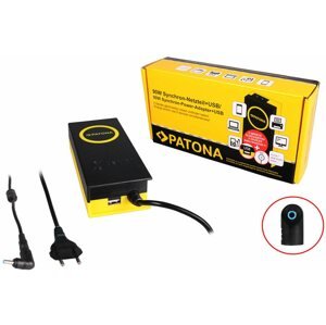 Hálózati tápegység PATONA laptophoz 19 V/4,7 A 90 W/ 4,5x3 mm-es csatlakozó / + USB kimenet