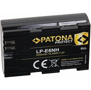 Fényképezőgép akkumulátor PATONA a Canon LP-E6NH 2250mAh Li-Ion Protect EOS R5/R6 készülékhez