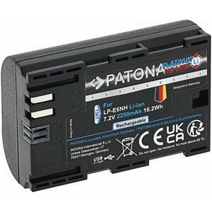 Fényképezőgép akkumulátor PATONA akkumulátor Canon LP-E6NH 2250mAh Li-Ion Platinum USB-C töltéshez