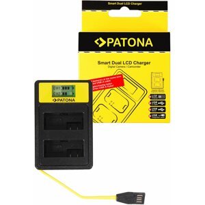 Akkumulátortöltő PATONA - Dual Canon LP-E8 s LCD,USB