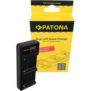 Akkumulátortöltő PATONA - Foto Dual LCD Sony F550/F750/F970 - USB