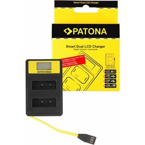 Akkumulátortöltő PATONA - Dual Olympus PS-BLS1/PS-BLS5 s LCD,USB