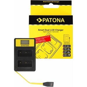 Akkumulátortöltő PATONA - Dual Fuji NP-W126 LCD,USB-vel