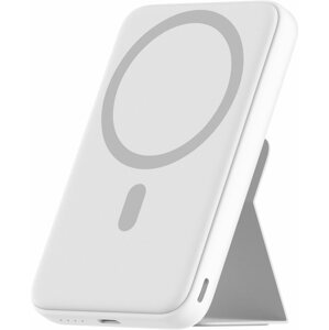Power bank Eloop EW56 7000mAh with Magnetic Wireless Charging White