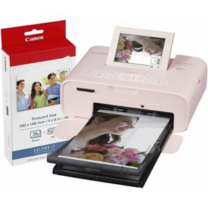Hőszublimációs nyomtató Canon SELPHY CP1300 rózsaszín + KP-36 papír