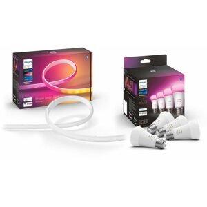 LED szalag Philips Hue Gradient Lightstrip + White and Color Ambiance 6,5 W 800 E27 4 db