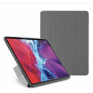 Tablet tok Pipetto Origami Case Apple iPad Pro 12,9" készülékre (2020)  - szürke